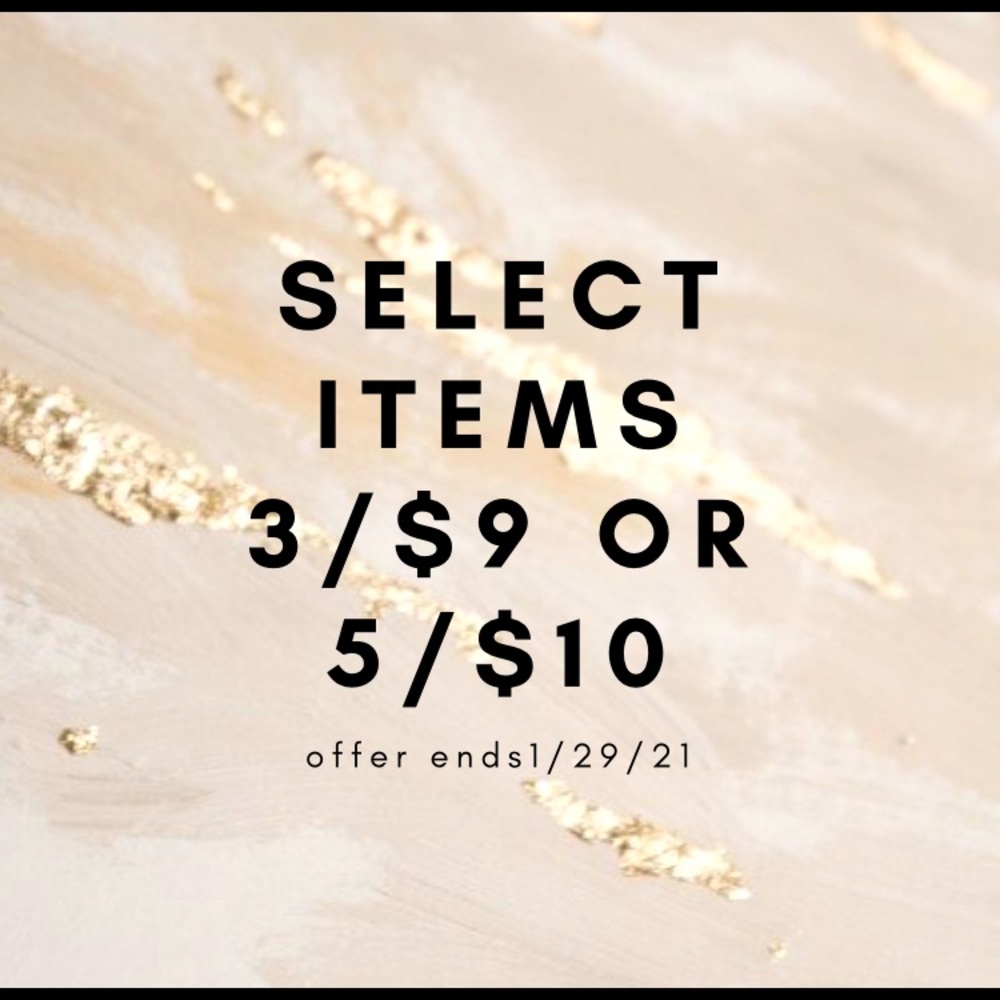 Select items 3/$9 or 5/$10